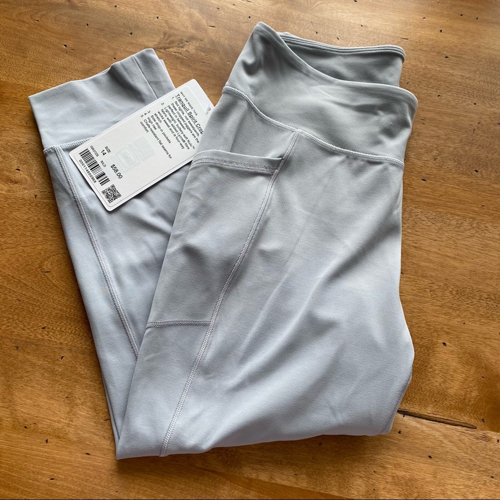 NWT [14 Girl] Ivivva Tranquil Spirit Crop Gray